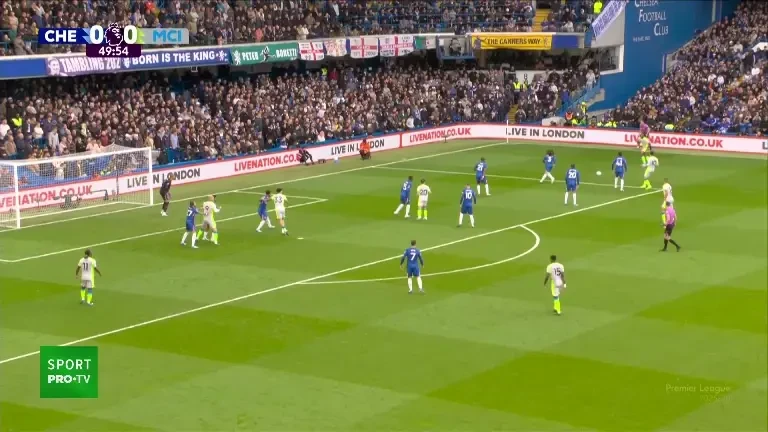 Chelsea - Manchester City 0-1: O'Reilly transformă cu capul centrarea perfectă livrată de Cherki. Meciul se vede exclusiv pe VOYO!