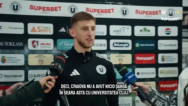 Jovo Lukic e vârful de sabie al liderului Universitatea Cluj