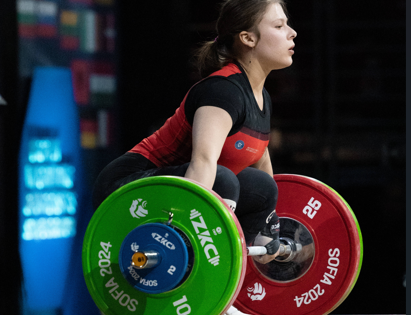 Andreea Cotruța, încântătoare la Europenele de Haltere de la Batumi (VOYO). Românca a cucerit medalie de argint