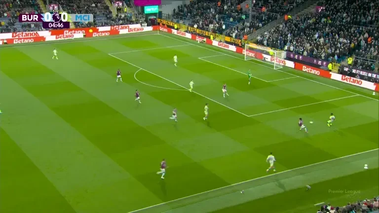 Erling Haaland a deschis scorul cu o execuție fină în Burnley - Manchester City, exclusiv pe VOYO