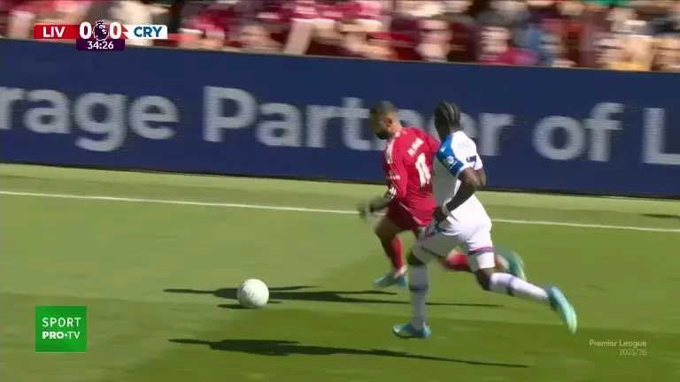 Liverpool a deschis scorul împotriva lui Crystal Palace, exclusiv pe VOYO