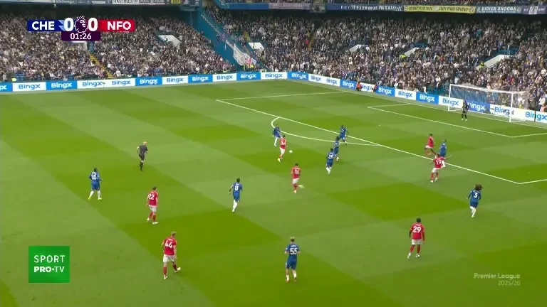 Nottingham Forest deschide scorul după doar două minute contra lui Chelsea, exclusiv pe VOYO