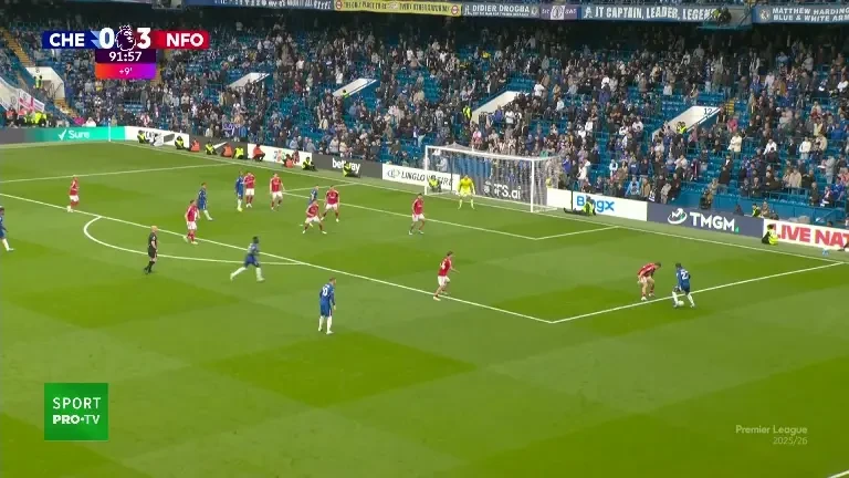 Joao Pedro, gol din foarfecă în Chelsea - Nottingham, exclusiv pe VOYO