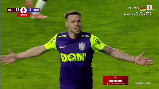 Gafa de curtea școlii din Rapid - CFR Cluj a fost penalizată