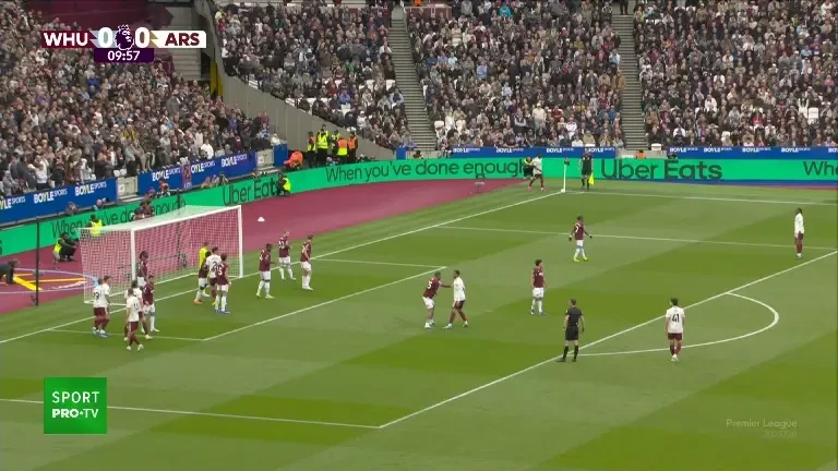 West Ham - Arsenal | Minutul 10: Ocazie pentru Arsenal!