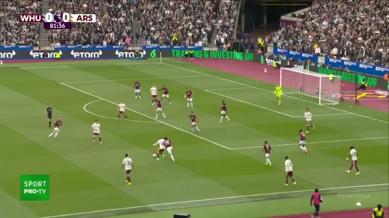 West Ham - Arsenal | Minutul 83: GOL Arsenal!