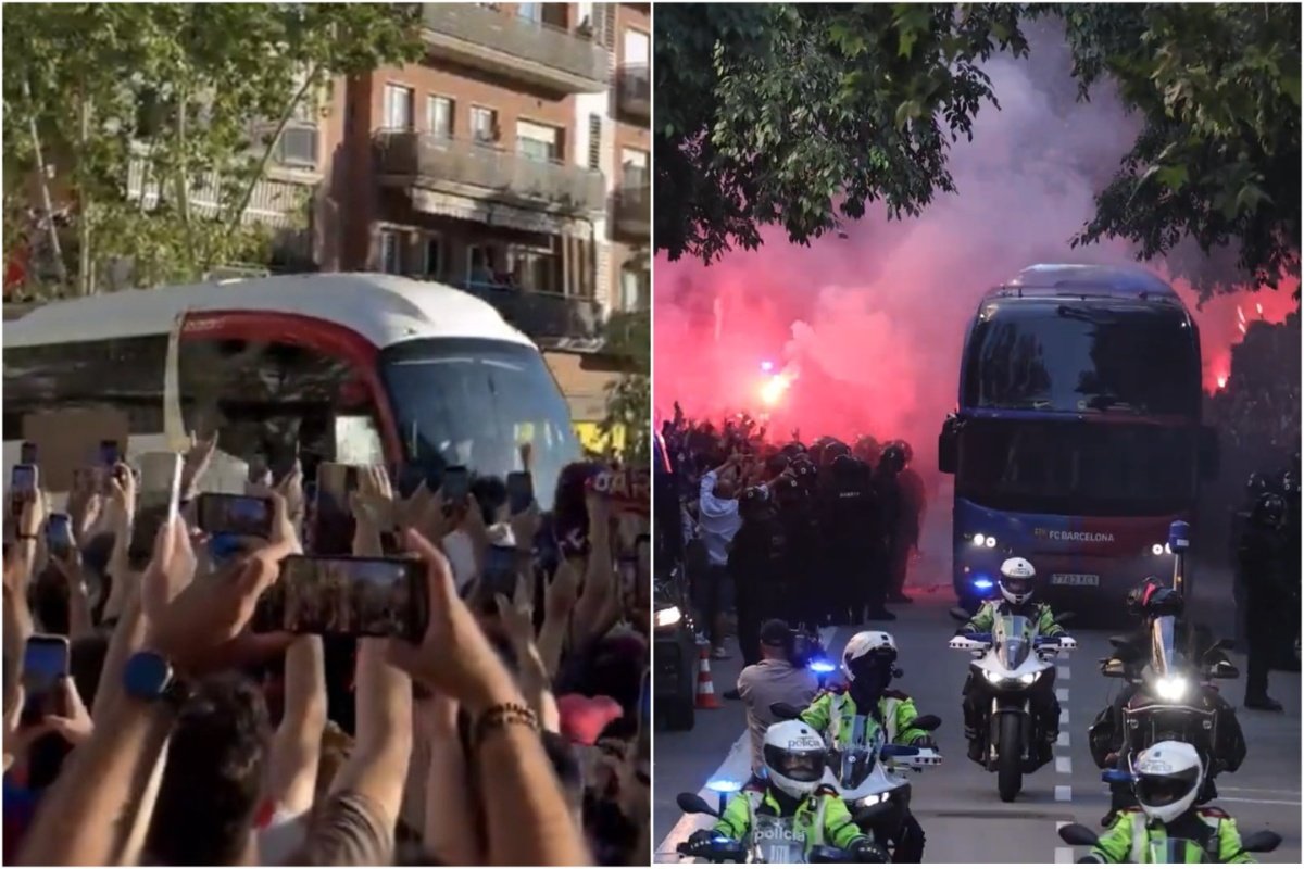Scene incredibile înainte de El Clasico! Fanii Barcelonei au spart geamul autocarului lui Real Madrid. Nu a scăpat neatins nici autocarul catalanilor
