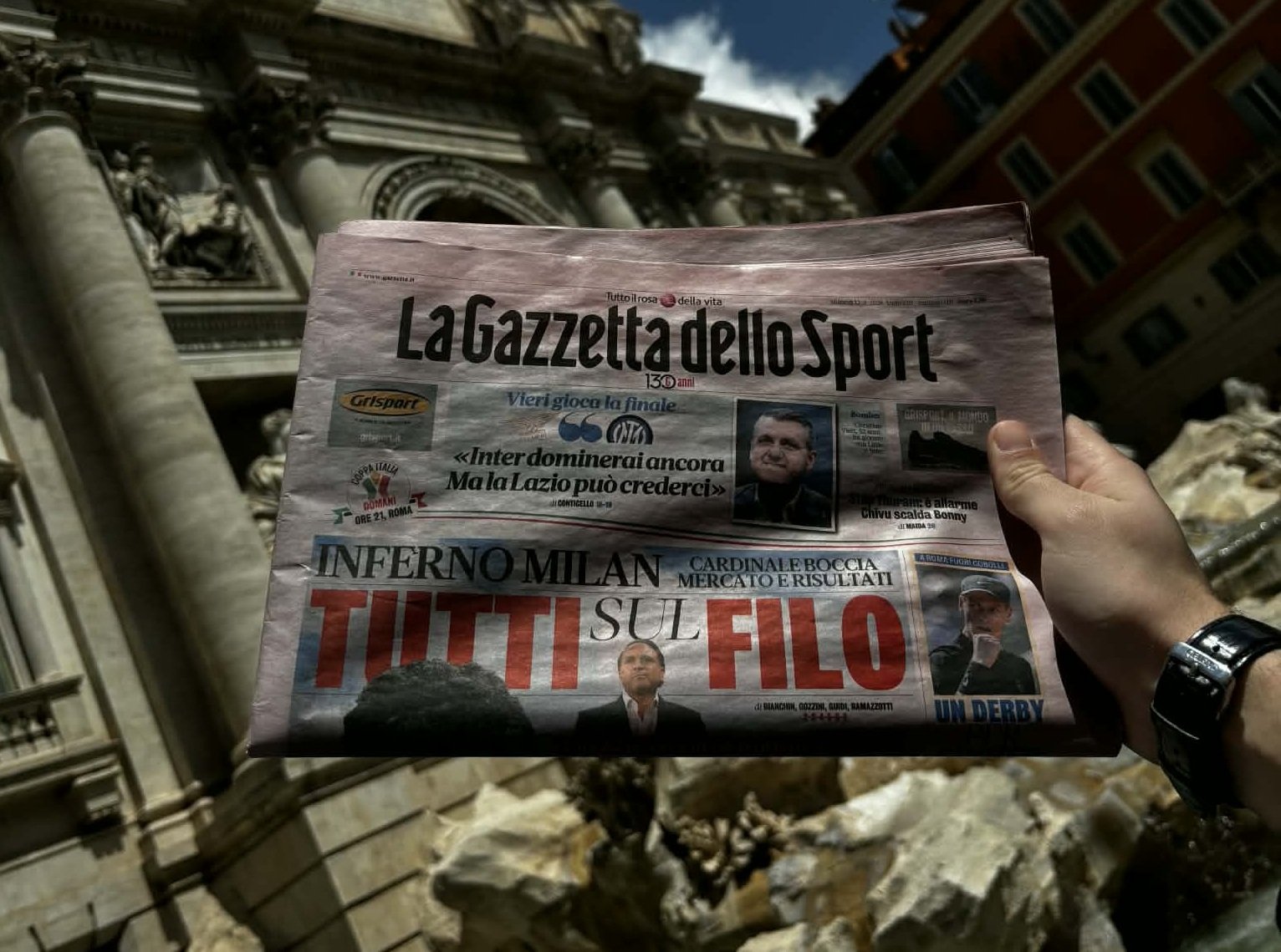 Corespondență de la Roma | Ce scrie Gazzetta dello Sport cu o zi înainte de Lazio - Inter: ”Chivu pare să-și fi pierdut calmul”
