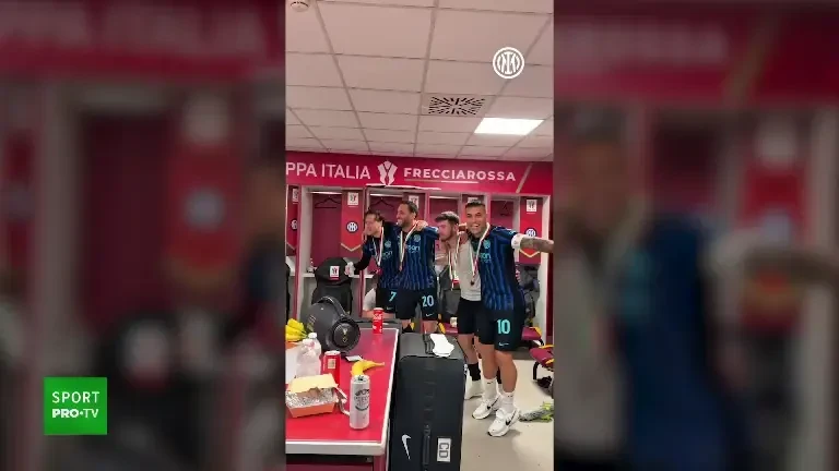 Inter a celebrat câștigare Cupei Italiei pe melodia „Made in Romania”