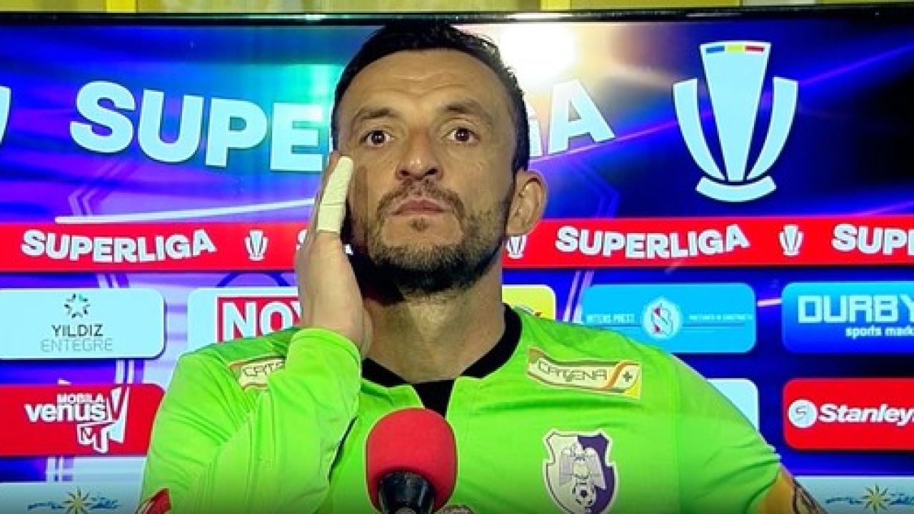 Cătălin Straton, direct după ce Ricardo Matos a ratat penalty-ul de trei puncte din FC Argeș - Rapid: „E un gust amar”