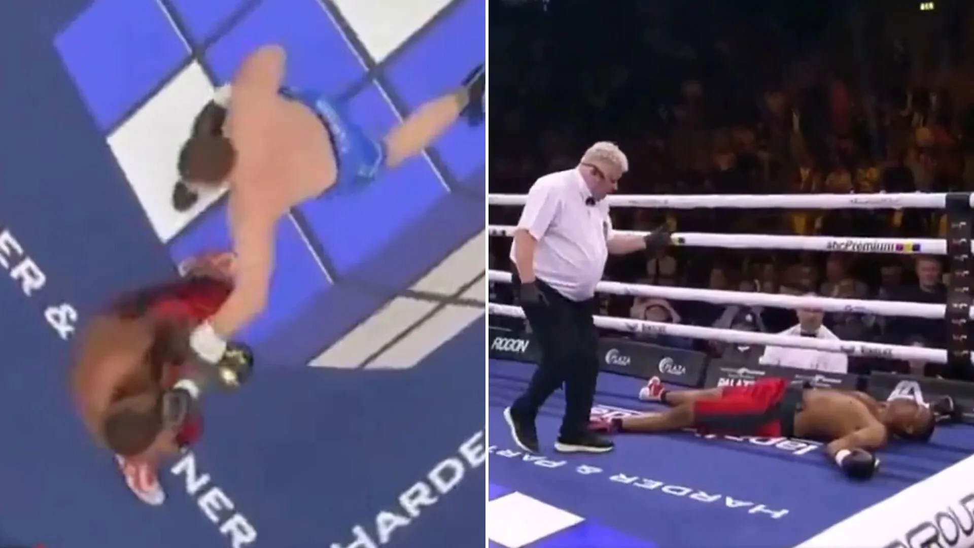 N-a știut nimeni că a intrat în ring! Un singur pumn l-a adormit pe adversar, iar fanii acuză un blat