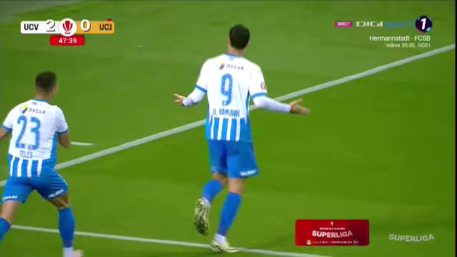 Universitatea Craiova face ce vrea cu „U” Cluj! Assad Al Hamlawi înscrie cu călcâiul și duce umilința la nivelul următor