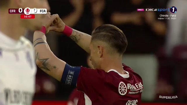 A scris istorie pentru CFR Cluj, iar fanii l-au răsplătit. Gestul emoționant pentru Ciprian Deac la ultimul său meci