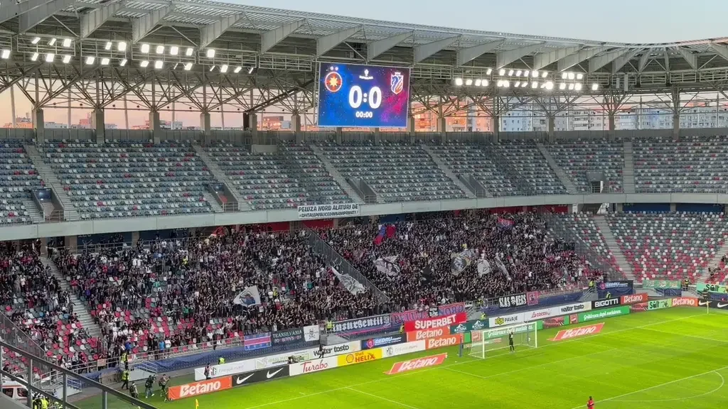 Fanii lui FCSB i-au scandat numele lui Marius Baciu la meciul cu FC Botoșani