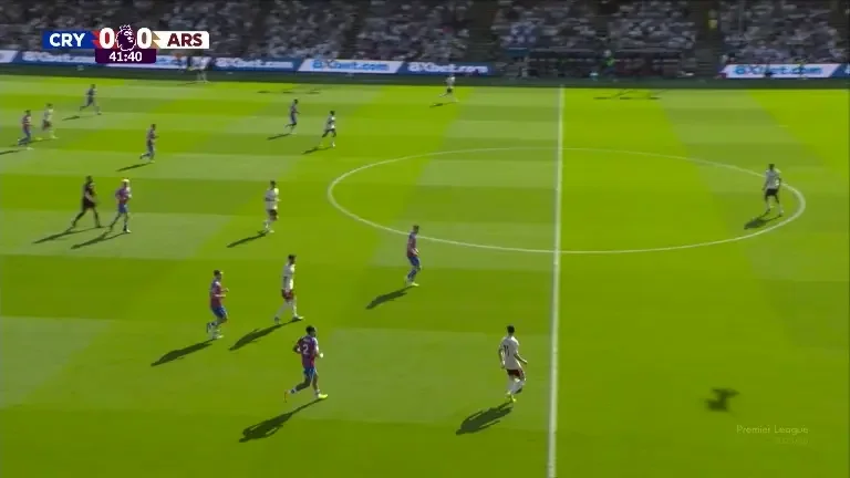 Gabriel Jesus deschide scorul în Crystal Palace - Arsenal 1-2, meci din ultima etapă de Premier League (VOYO)