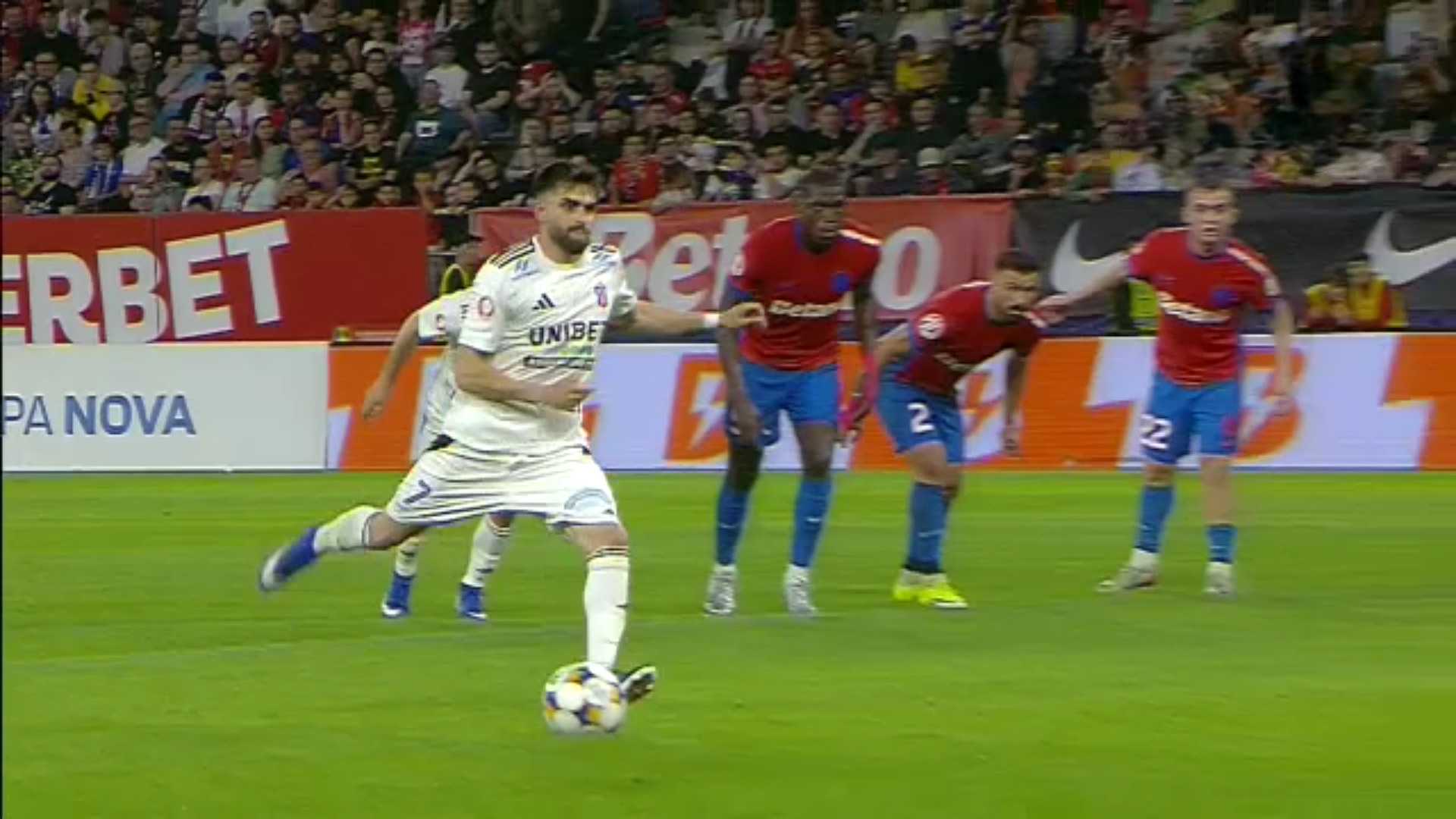 FCSB - Botoșani 3-2, ACUM pe Sport.ro | E nebunie în Ghencea! Mailat înscrie de la 11 metri și reduce din diferență