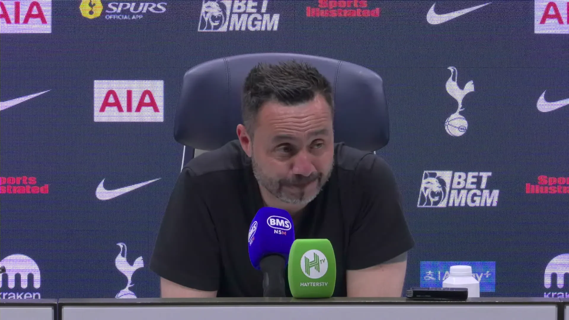 Roberto De Zerbi, după Tottenham - Everton: "Drăgușin a fost top! Nu a jucat, dar a fost mereu pozitiv în vestiar și pe teren"