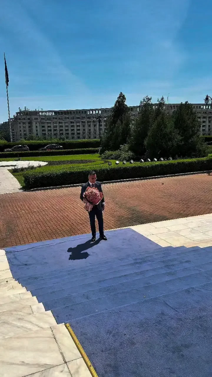 Ilie Dumitrescu, la braț cu fiica sa, Mayra-Daria