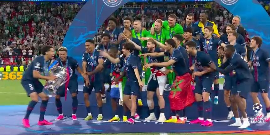Bucuria campioanei Europei PSG în imagini! Finalul meciului și ceremonia de premiere