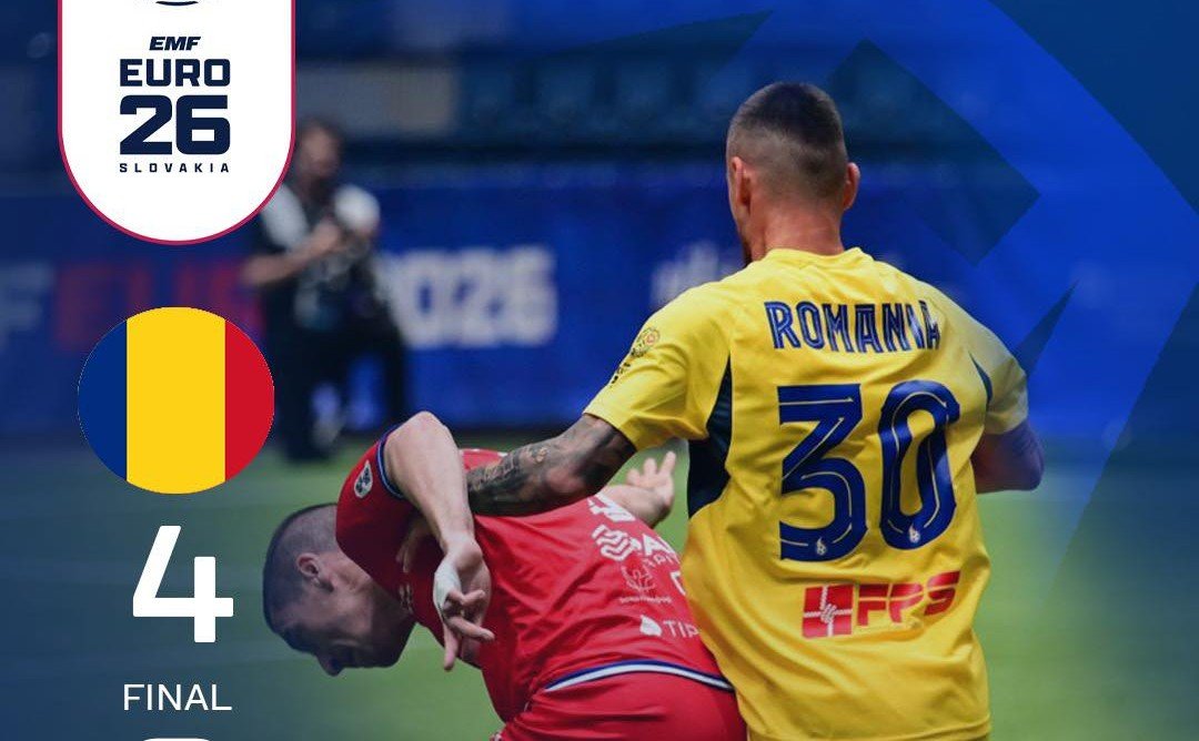 Ce a făcut naționala de minifotbal a României în sfertul de finală cu Serbia de la EURO