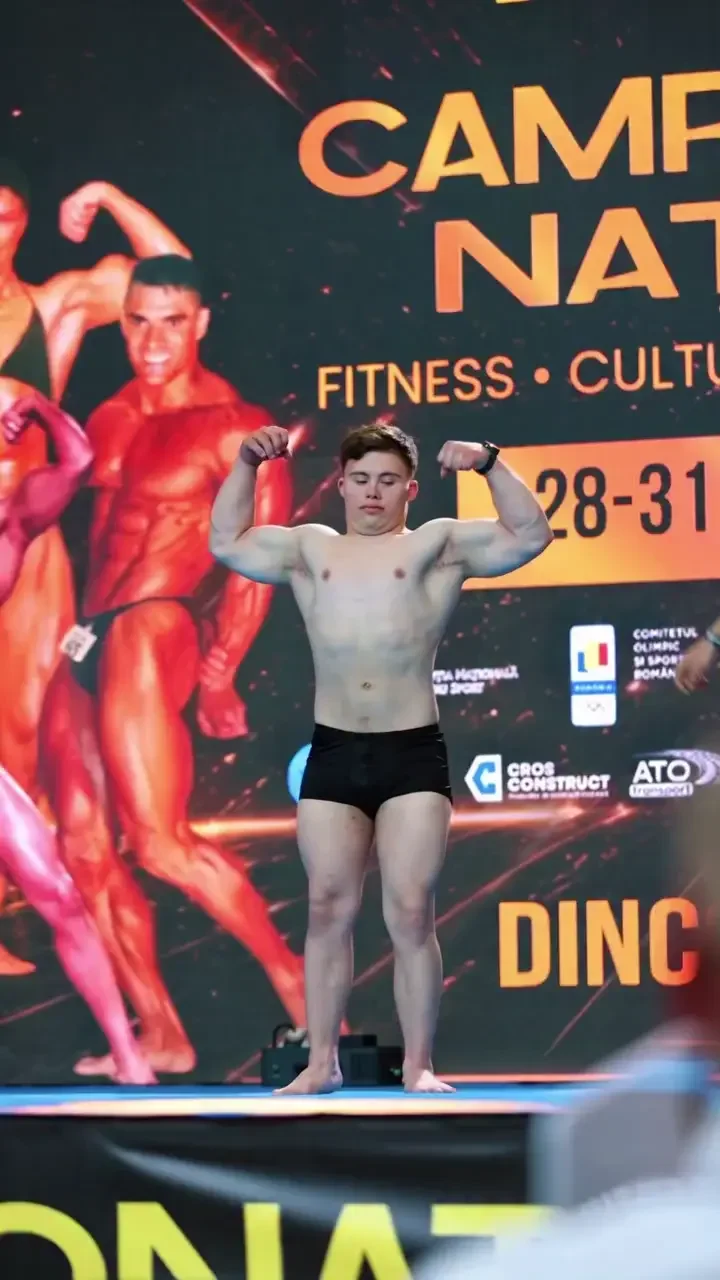 Alex Zotincă, primul sportiv cu Sindromul Down de la Naționalele de Culturism și Fitness
