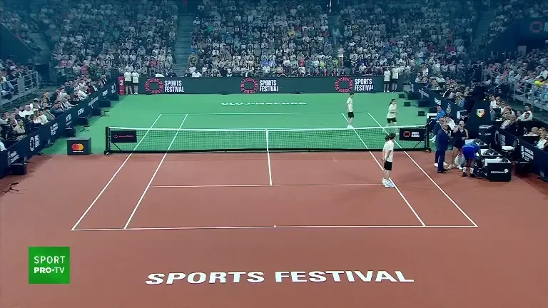 Declarațiile făcute de Svitolina și Monfils, pe teren, la Cluj-Napoca, cu ocazia retragerii Simonei Halep