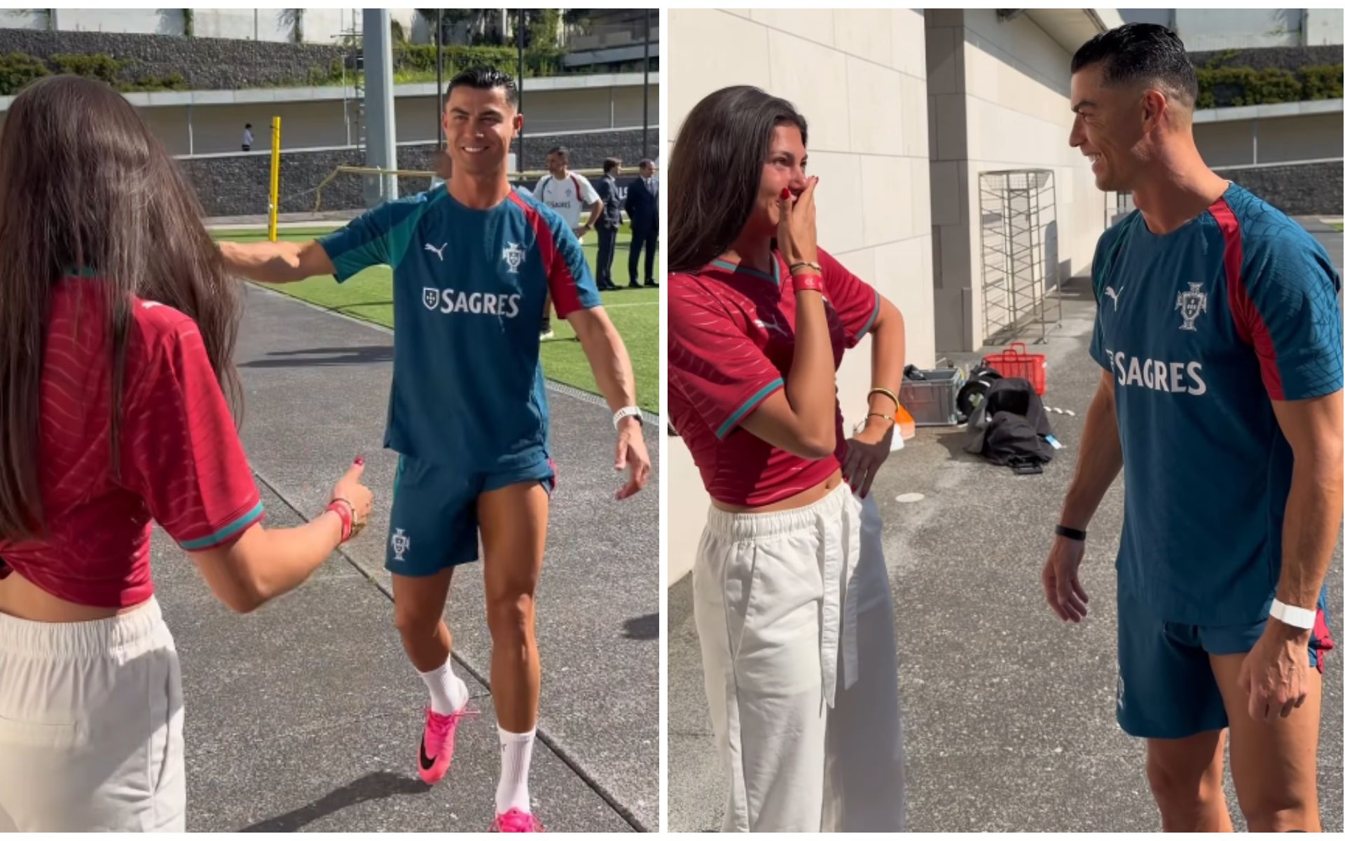 Cine e tânăra care a izbucnit în lacrimi când l-a întâlnit pe Cristiano Ronaldo și surpriza care a urmat după... Clipul are aproape 300 de milioane de vizualizări VIDEO