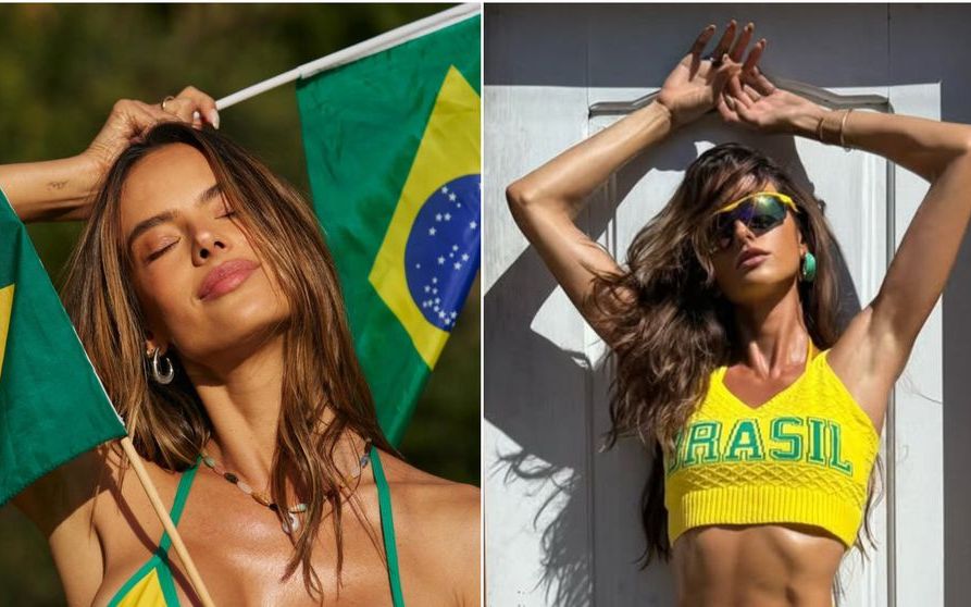 Cele mai frumoase brazilience din lume își susțin naționala în... bikini. Postările incendiare cu care Alessandra Ambrosio și Izabel Goulart care au aprins imaginația microbiștilor
