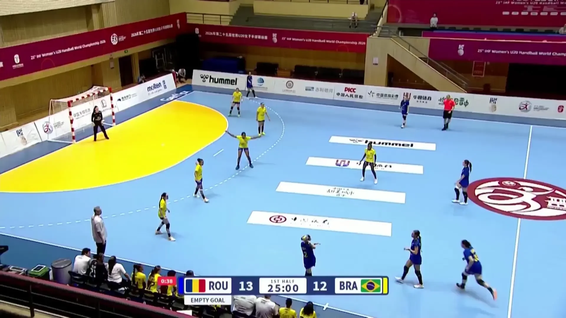 România - Brazilia, la Campionatul Mondial de handbal feminin U20 (Prima repriză, ultimele 5 minute)