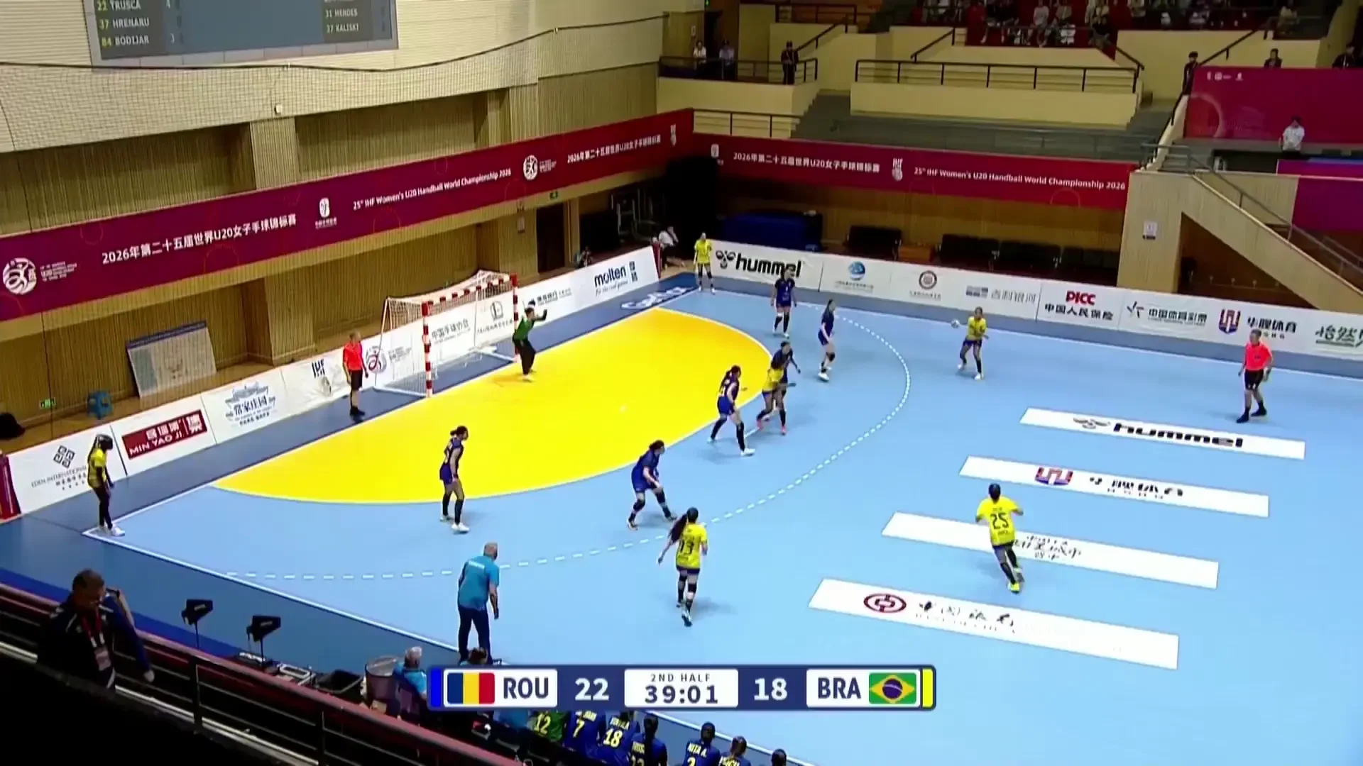 România - Brazilia, la Campionatul Mondial de handbal feminin U20 (Tricolorele se desprind la 5 goluri)