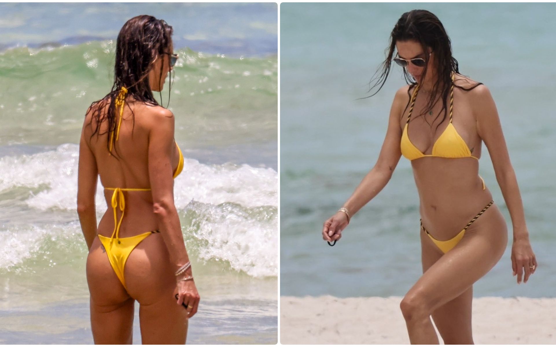 E perfectă și din față, și din spate! La 45 de ani și după două sarcini, vedeta a făcut ravagii pe o plajă din Miami
