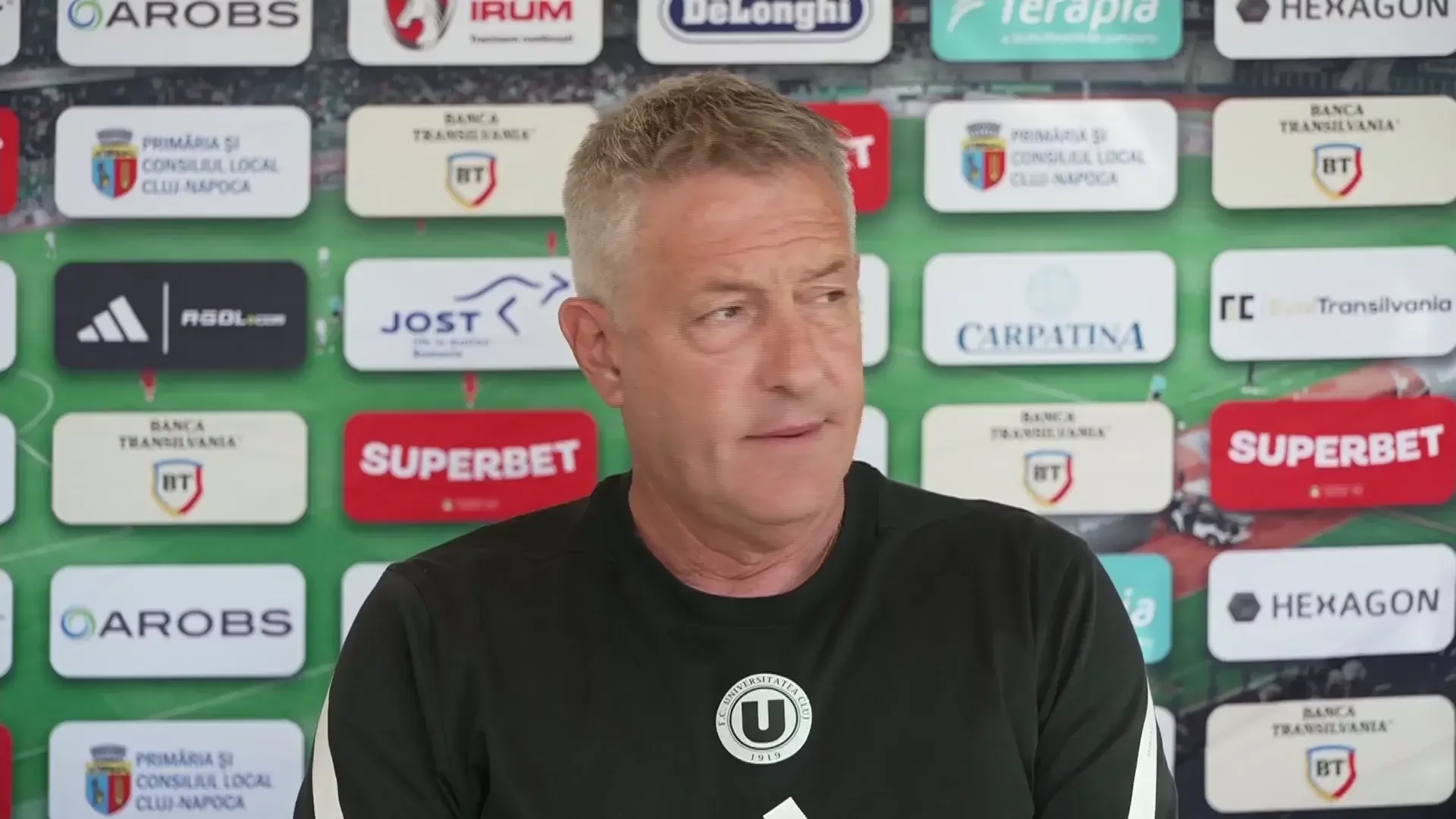 Cristiano Bergodi, interviu în cantonamentul lui U Cluj din Austria (28.06.2026)