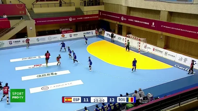 Spania - România 14-15 la pauză | CM U20 de handbal feminin (VOYO)