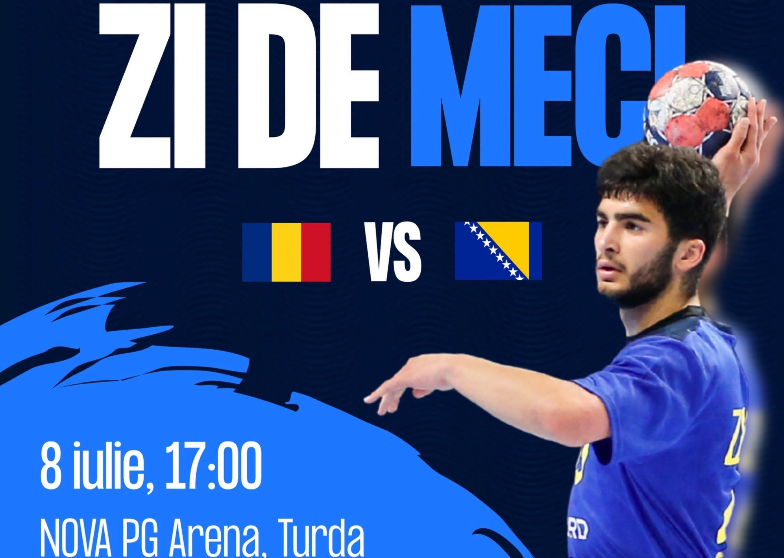 România - Bosnia, debutul tricolorilor la Men’s 20 EHF EURO 2026, LIVE pe VOYO de la 17:00!