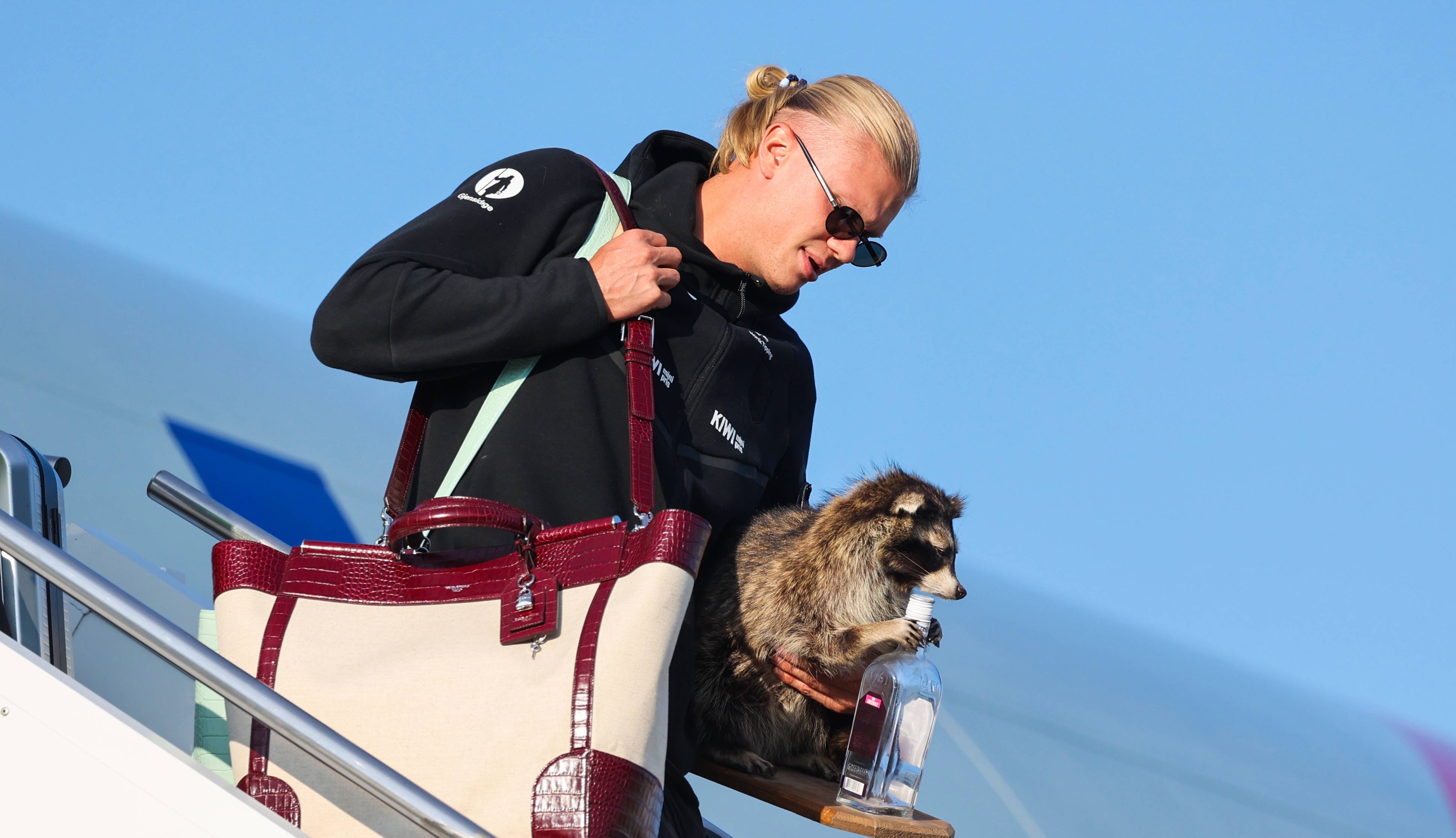 Cât a costat ratonul împăiat cu care a coborât Erling Haaland din avion la Oslo