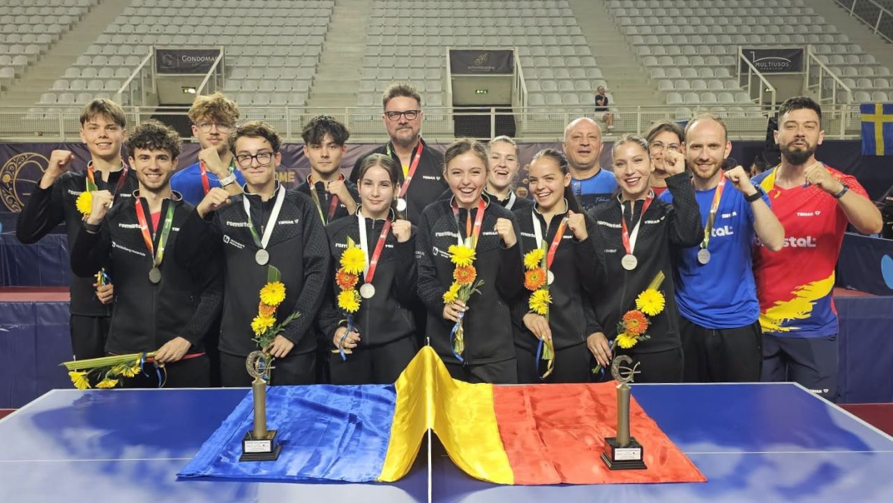 Performanță pentru România la Campionatele Europene de juniori la tenis de masă