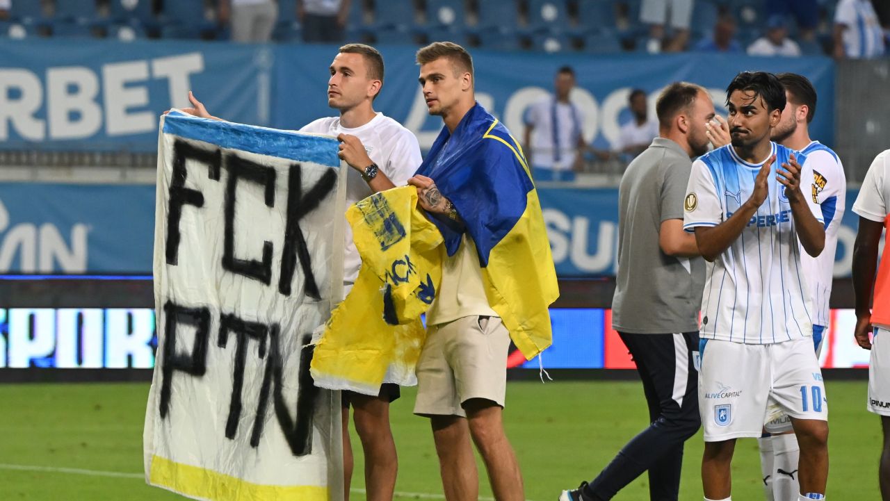 Reacția ucrainenilor după ce au văzut bannerul adresat lui Vladimir Putin la Craiova