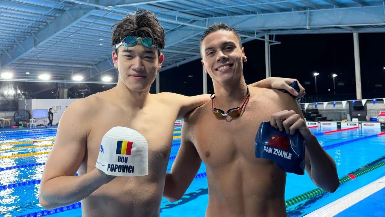 „E zgomot”. Ce a spus David Popovici despre chinezul Pan Zhanle, recordmenul mondial în proba de 100m
