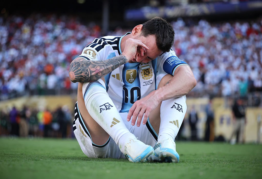 Leo Messi, cu ochii în lacrimi, după ce Argentina a pierdut Cupa Mondială