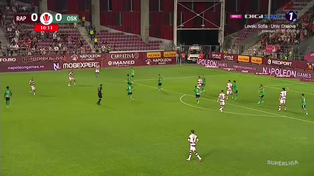 Rapid - Sepsi 0-0, ACUM, în prima etapă din Superliga României. Covăsnenii au prima mare ocazie de gol