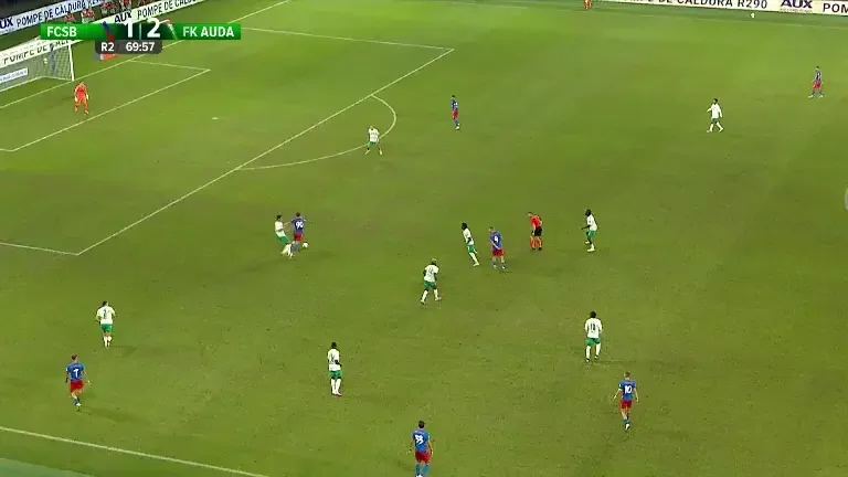 Boutoutaou egalează la debut în FCSB - Auda 2-2, exclusiv pe VOYO și PRO TV, după o fază superbă creată de Stoian și Bîrligea