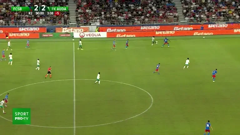 Golul al treilea marcat de Auda în meciul cu FCSB (Pro TV și VOYO)
