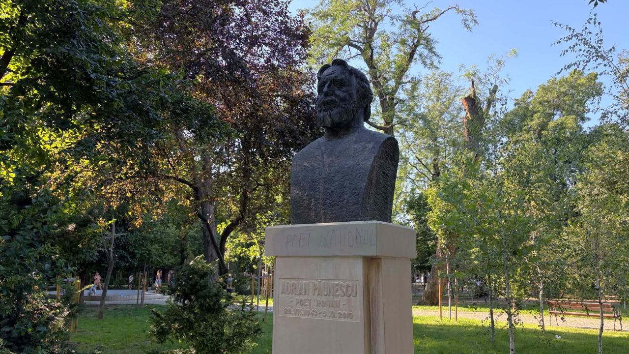 Statuia poetului care a compus imnurile Craiovei și Rapidului ar putea fi demolată!