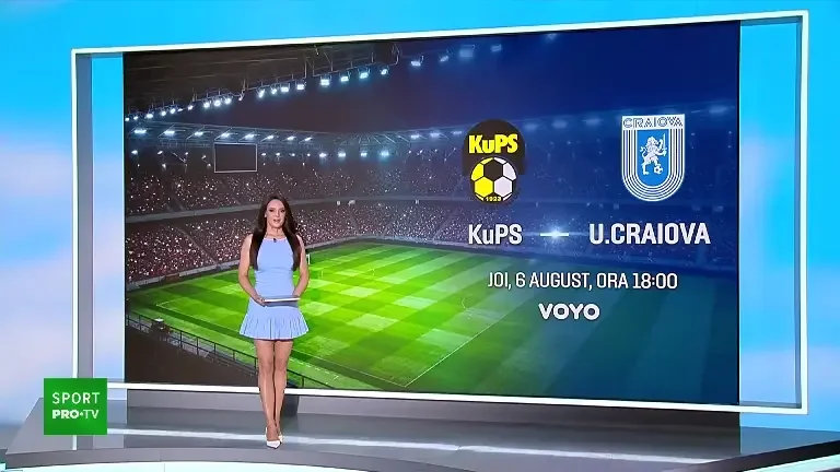 Oltenii nu se tem de gazonul artificial care îi așteaptă în Finlanda. Meciul cu KuPS e în direct pe VOYO SPORT 1 joi, de la 18:00