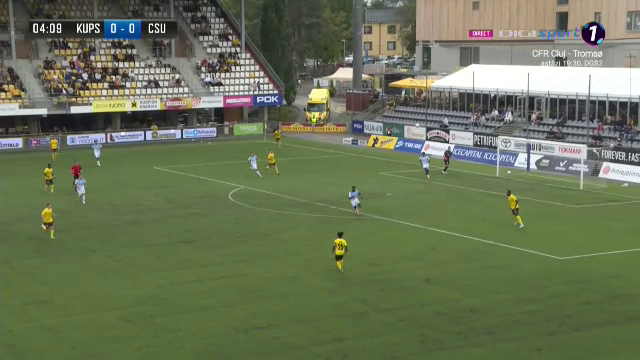 ACUM: KuPS - Universitatea Craiova 0-0, pe Sport.ro. Oltenii, salvați de ofsaid în minutul 5!