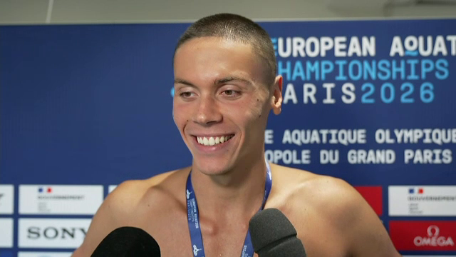 Reacția lui David Popovici, după ce s-a calificat în finala de 100 m liber de la Europene: ”Am avut grijă”
