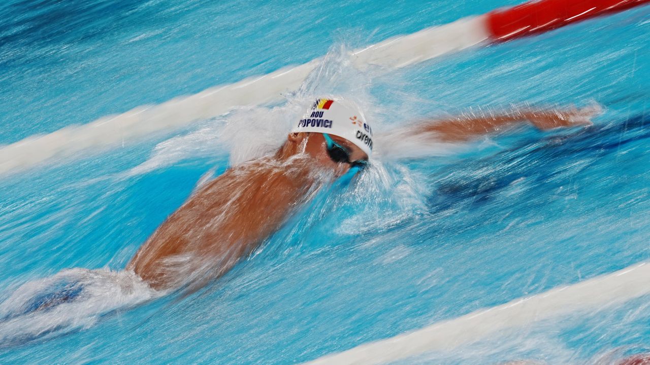 David Popovici azi în finala de la 200 m liber, după aurul european cucerit la 100 m liber!
