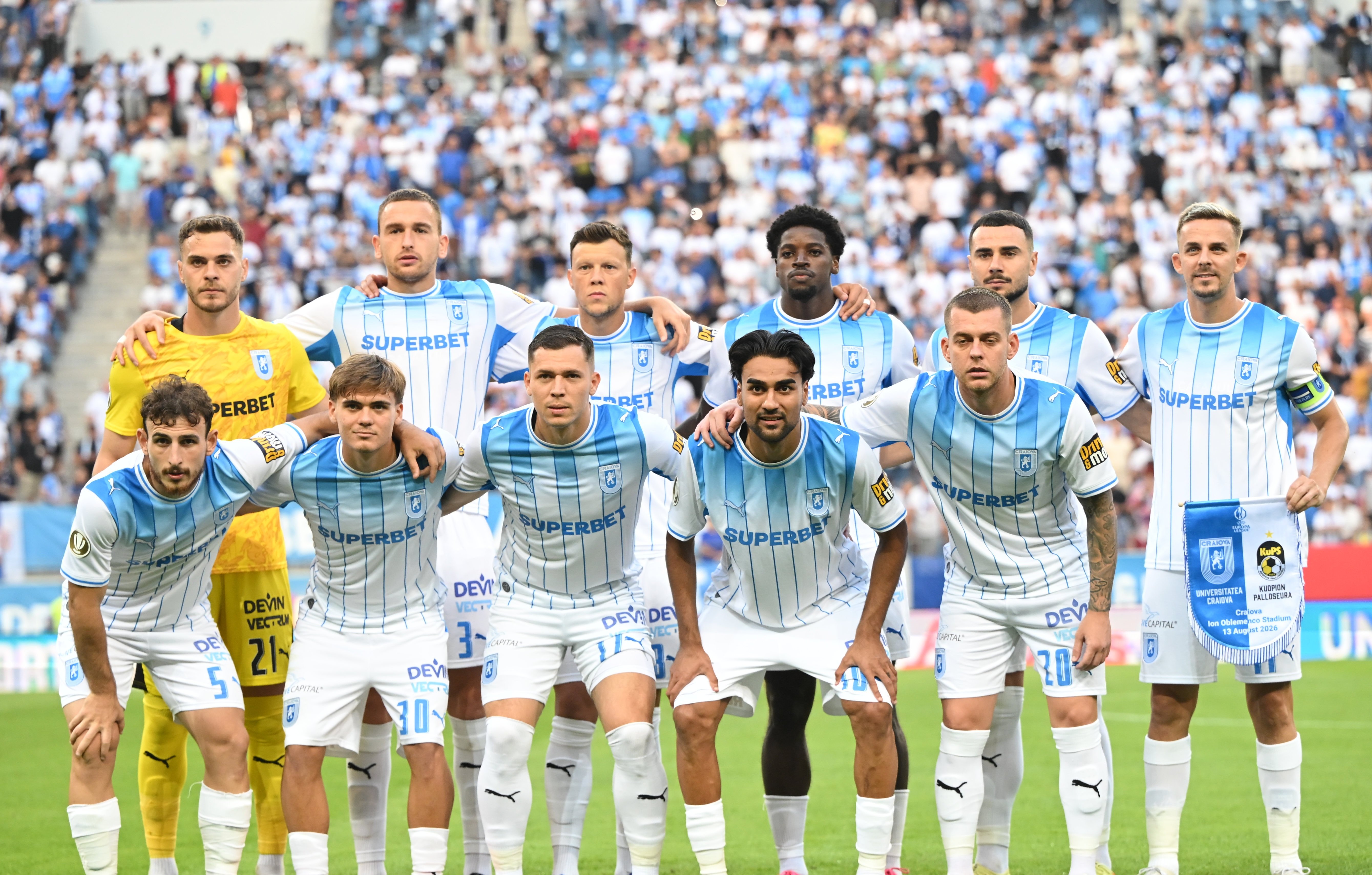 Universitatea Craiova - Ararat-Armenia e în direct la PRO ARENA și pe VOYO SPORT 1 joi seară, de la 20:00