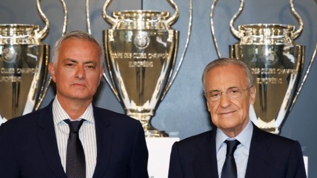 Jose Mourinho, la patru ace, prezentat oficial la Real Madrid. Florentino Perez i s-a alăturat: ”Sunt unul dintre voi”