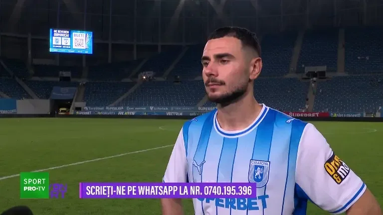 Screciu, declarații după U Craiova - Ararat Armenia 1-1